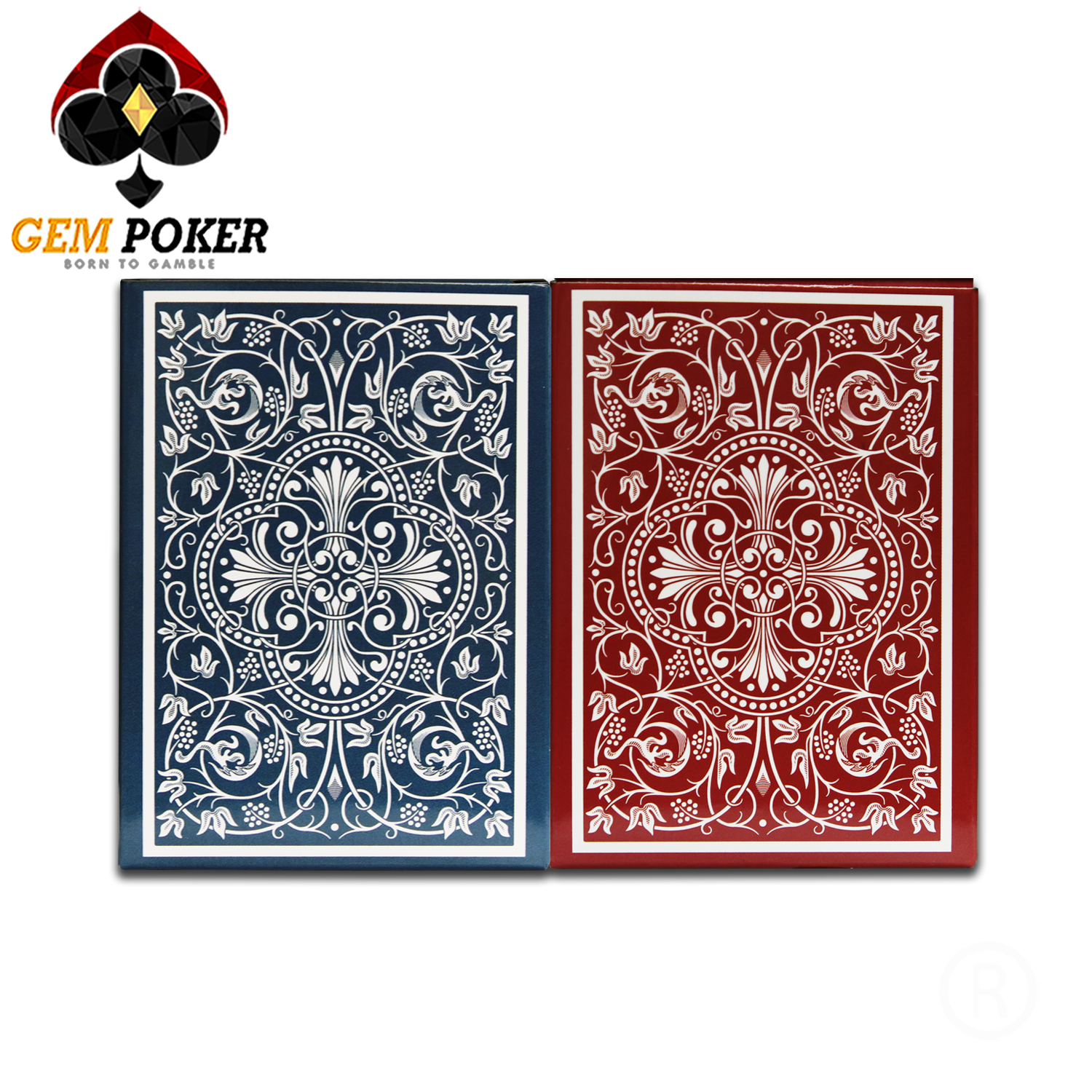 GEM POKER RFID PLAYING CARDS 100 PLASTIC